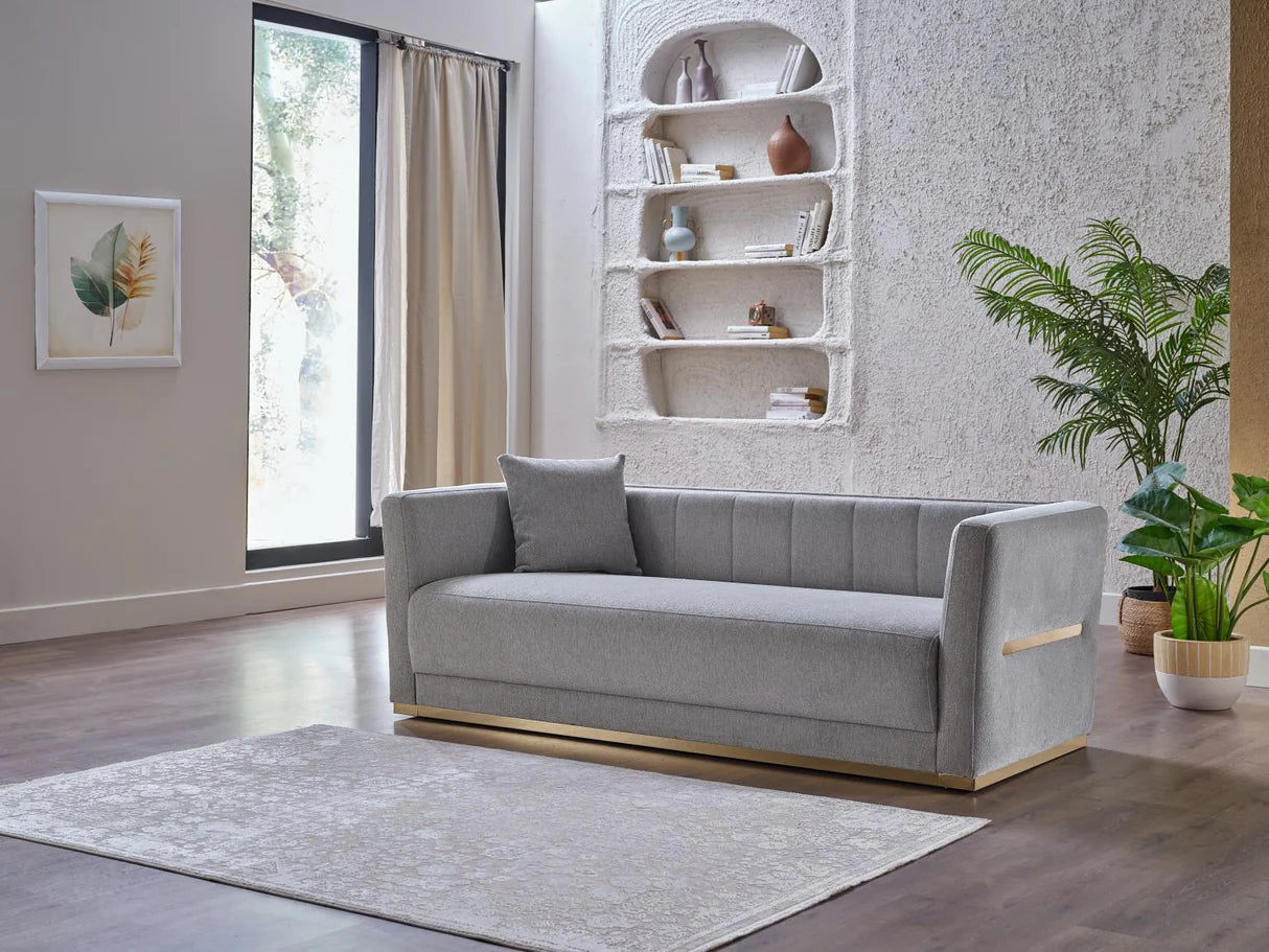 Monroe Merit Gray Living Room Set