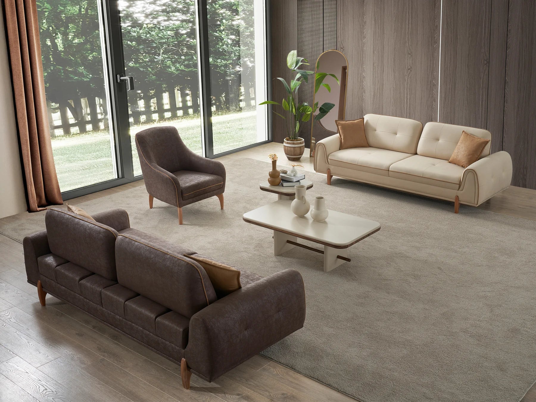 Juego de sala de estar Bixler Olive