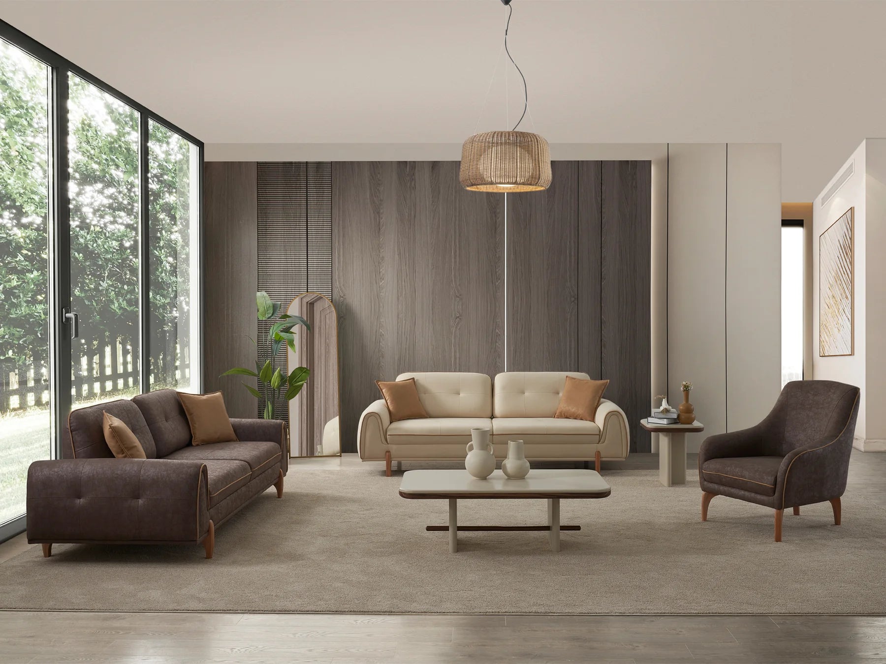 Juego de sala de estar Bixler Olive
