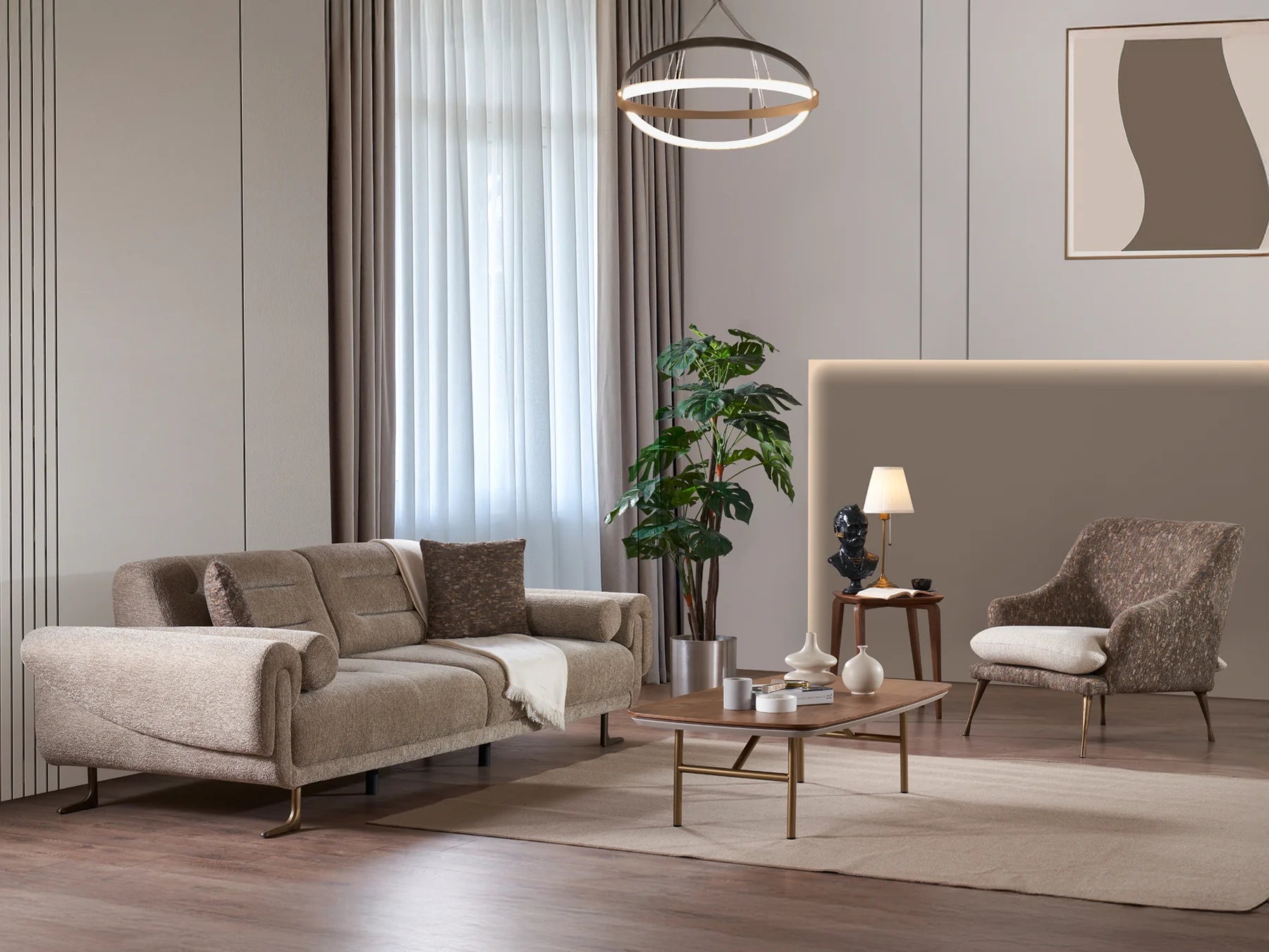 Juego de sala de estar Bixler Olive