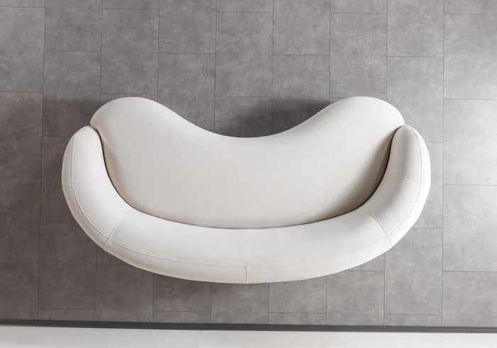 Bonita Ivory Velvet Sofa