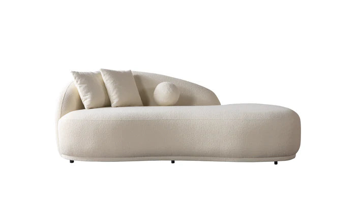 Bonita Ivory Boucle Sofa Chaise
