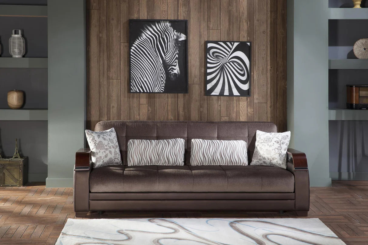 Natural Prestige Brown Living Room Set