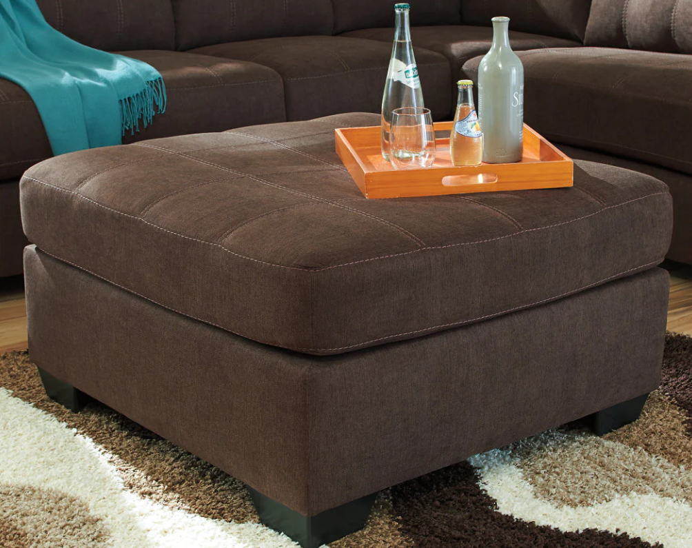 Maier Walnut Oversized Accent Ottoman