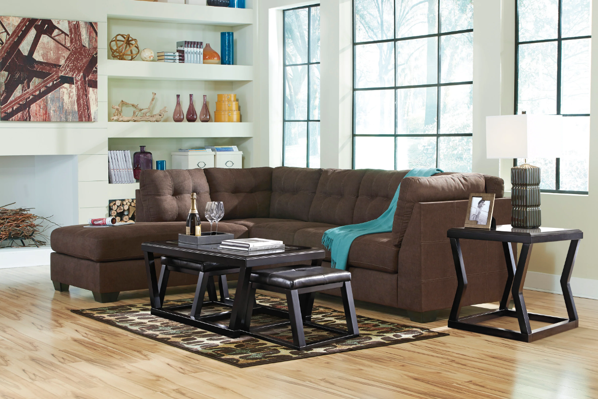Maier Walnut LAF Sectional