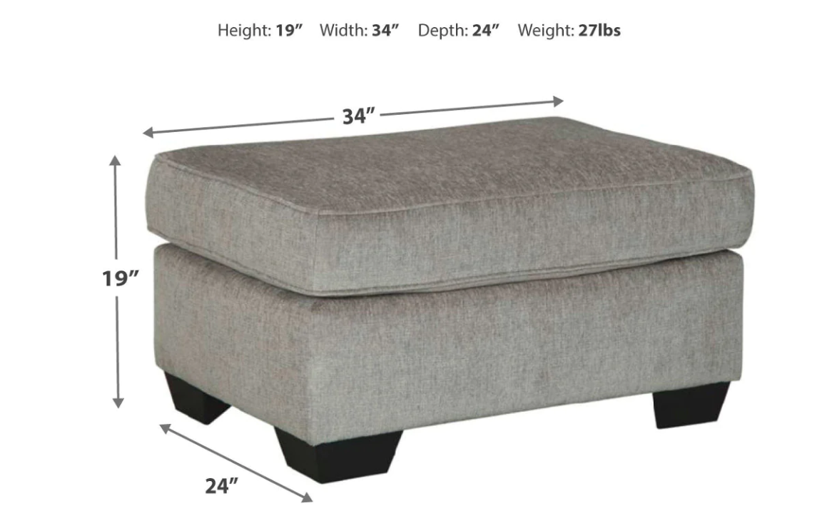 Altari Alloy Ottoman