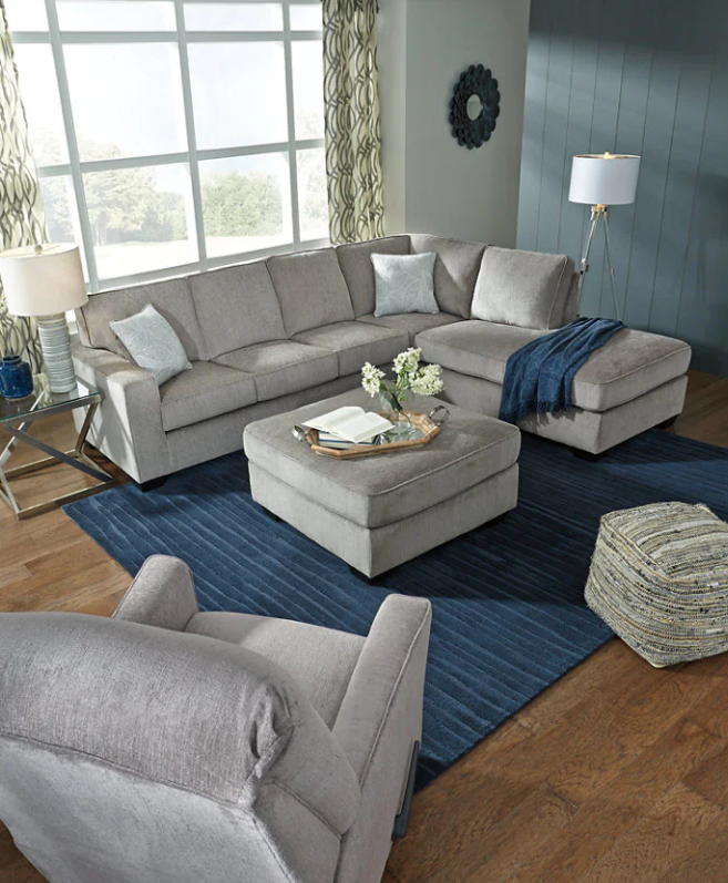 Altari Alloy Oversized Accent Ottoman