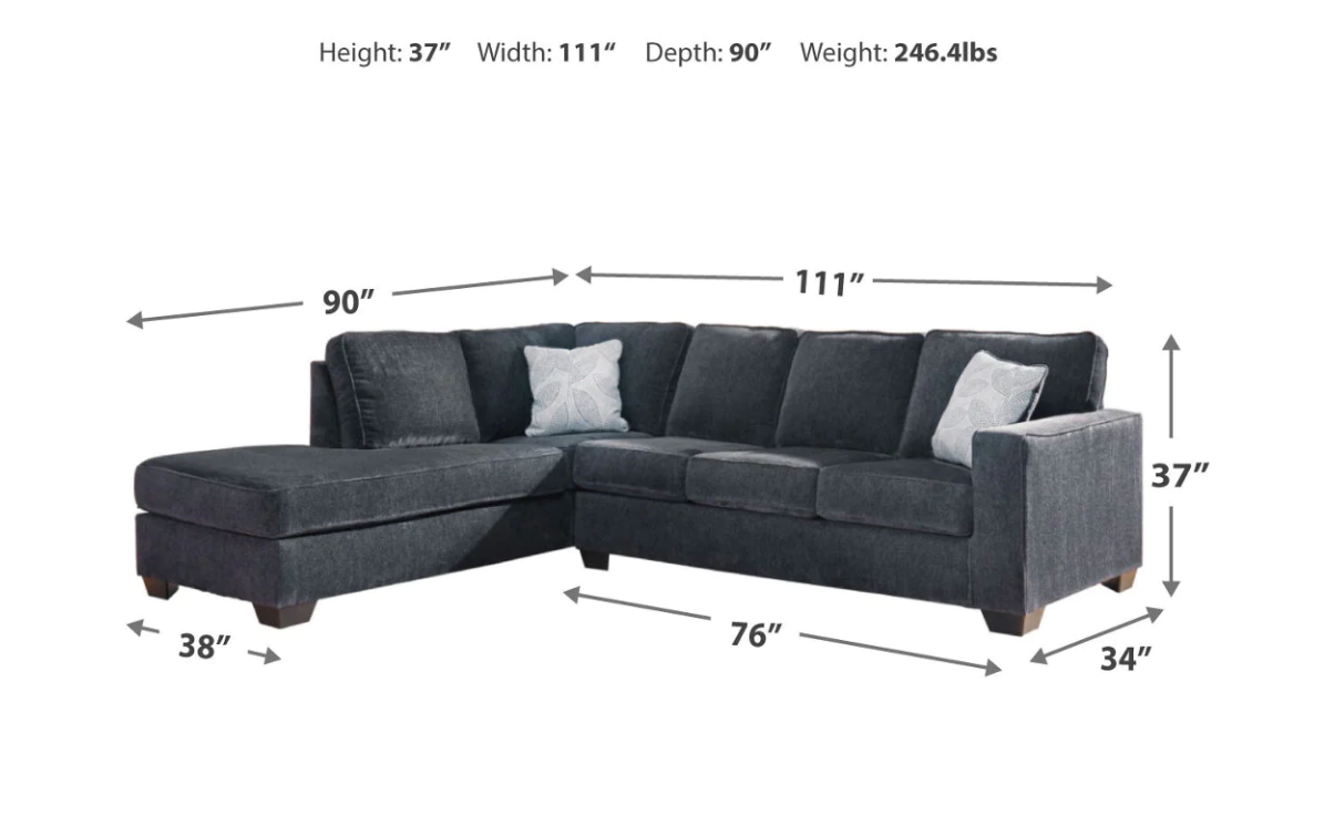 Altari Slate LAF Sectional