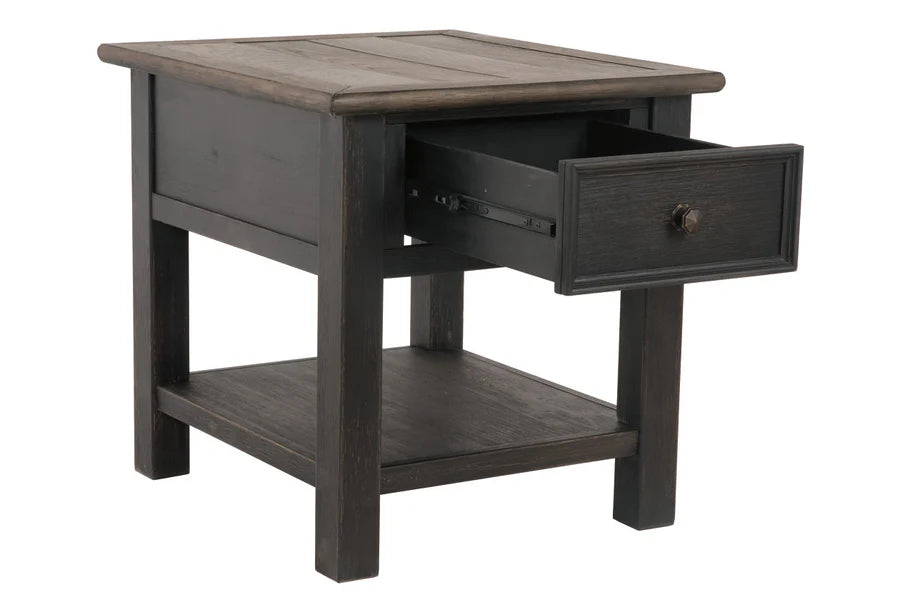 Tyler Creek Grayish Brown End Table