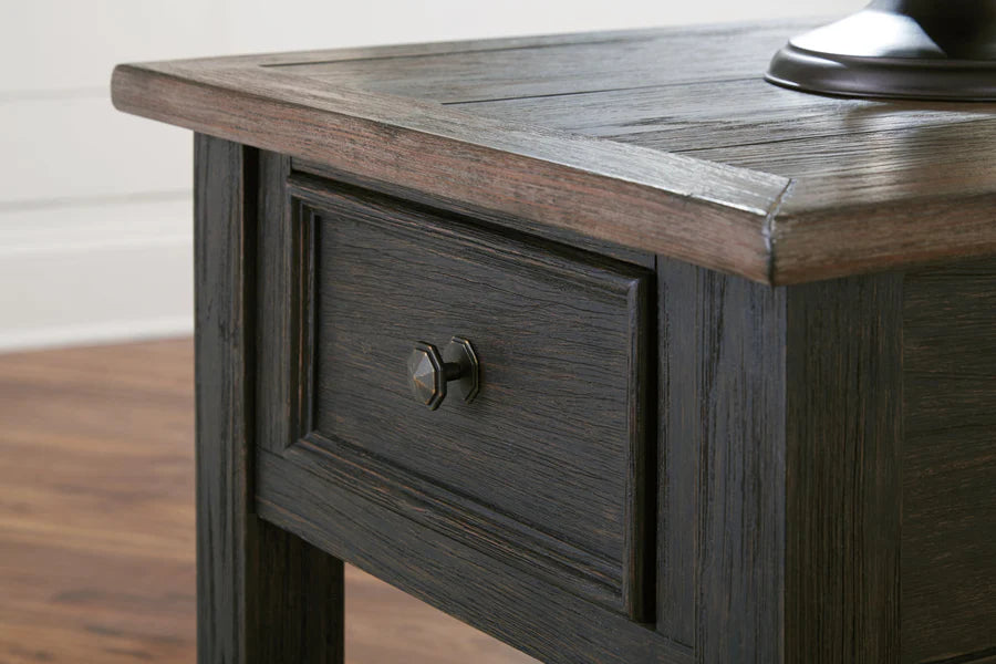 Tyler Creek Grayish Brown End Table