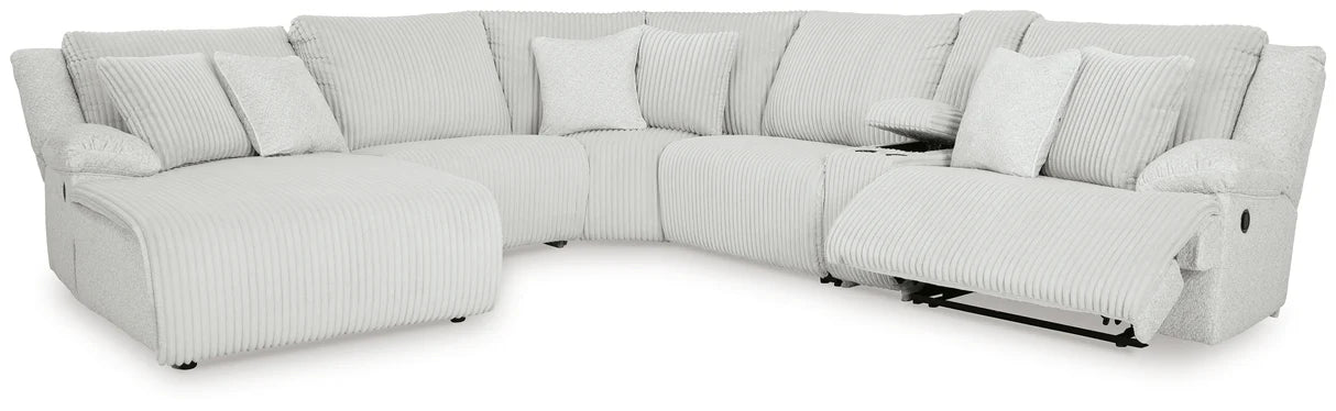 Top Tier Alloy 6 Pieces LAF Reclining Sectional with Chaise