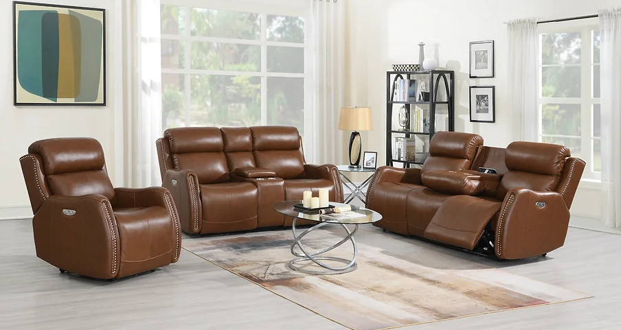 Conjunto de sofá reclinable eléctrico Victor
