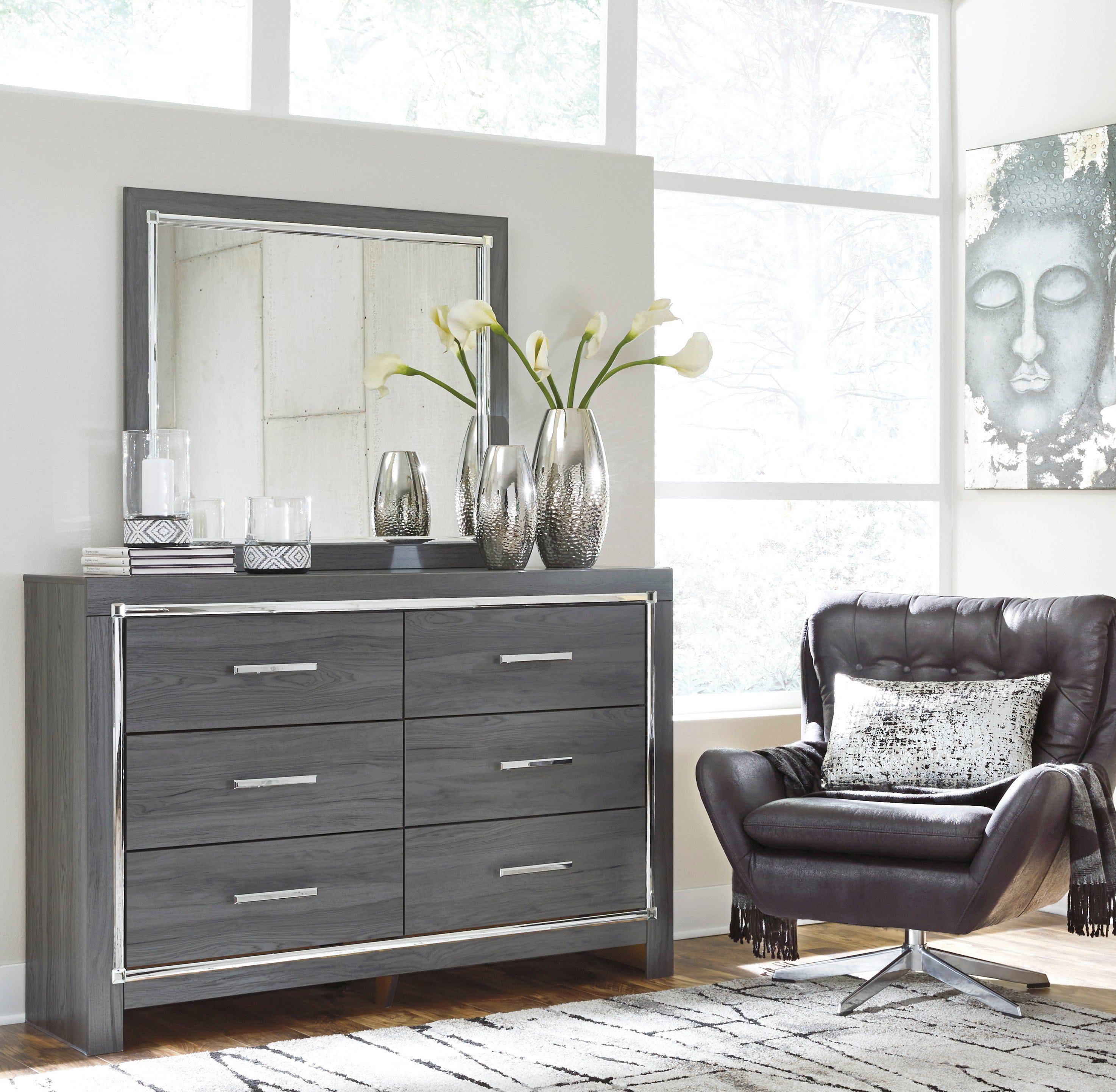 Lodanna Gray LED Panel Bedroom Set