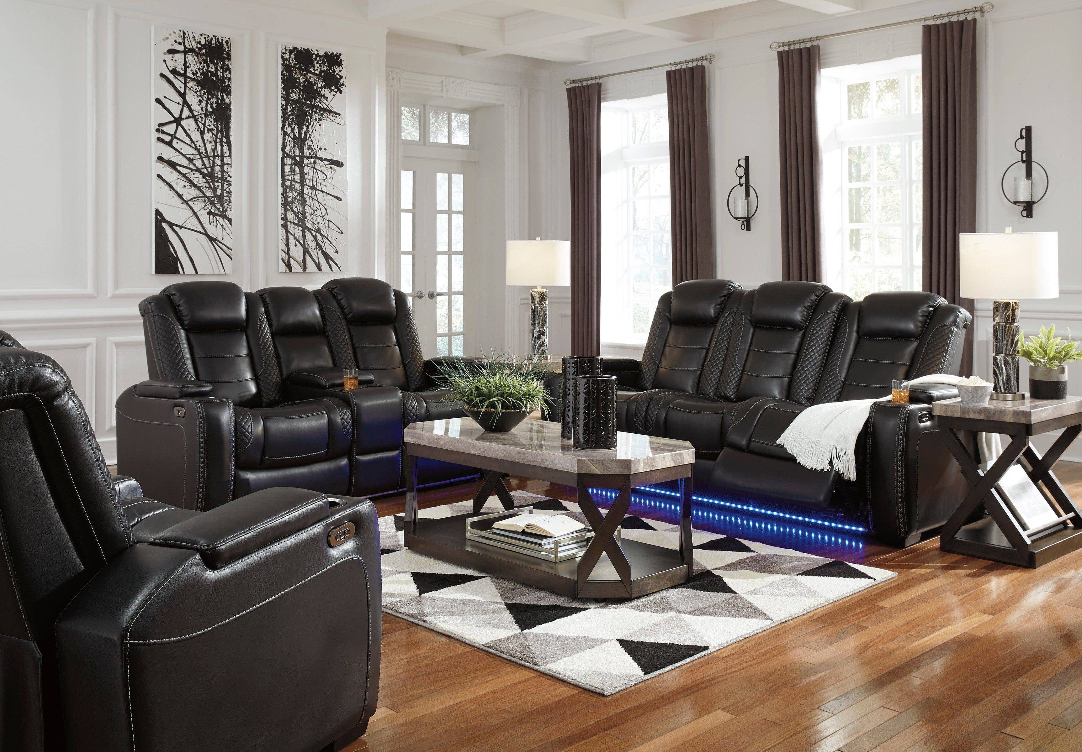 Party Time Sofa, Loveseat and Recliner Set - Decohub Home