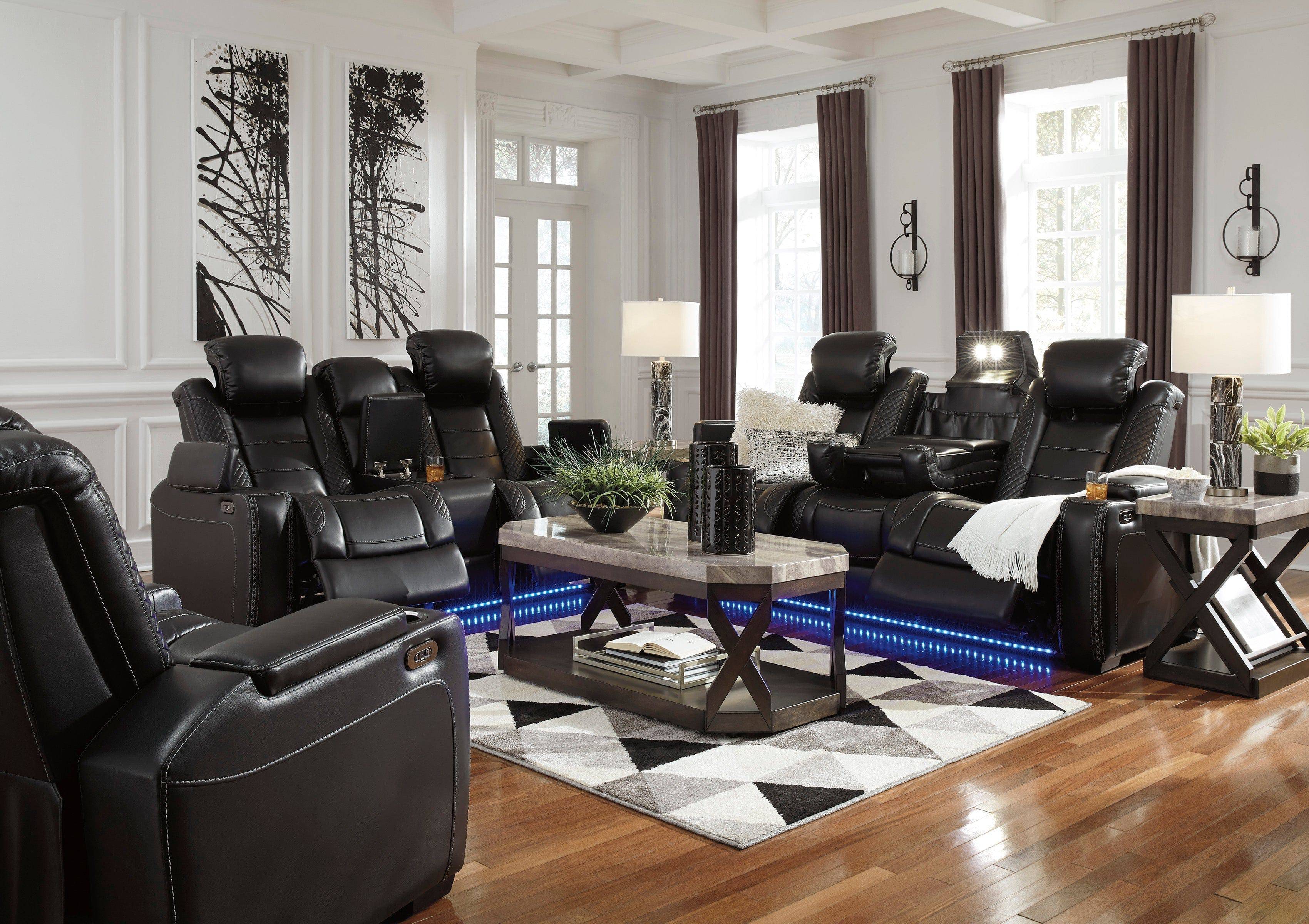 Party Time Sofa, Loveseat and Recliner Set - Decohub Home