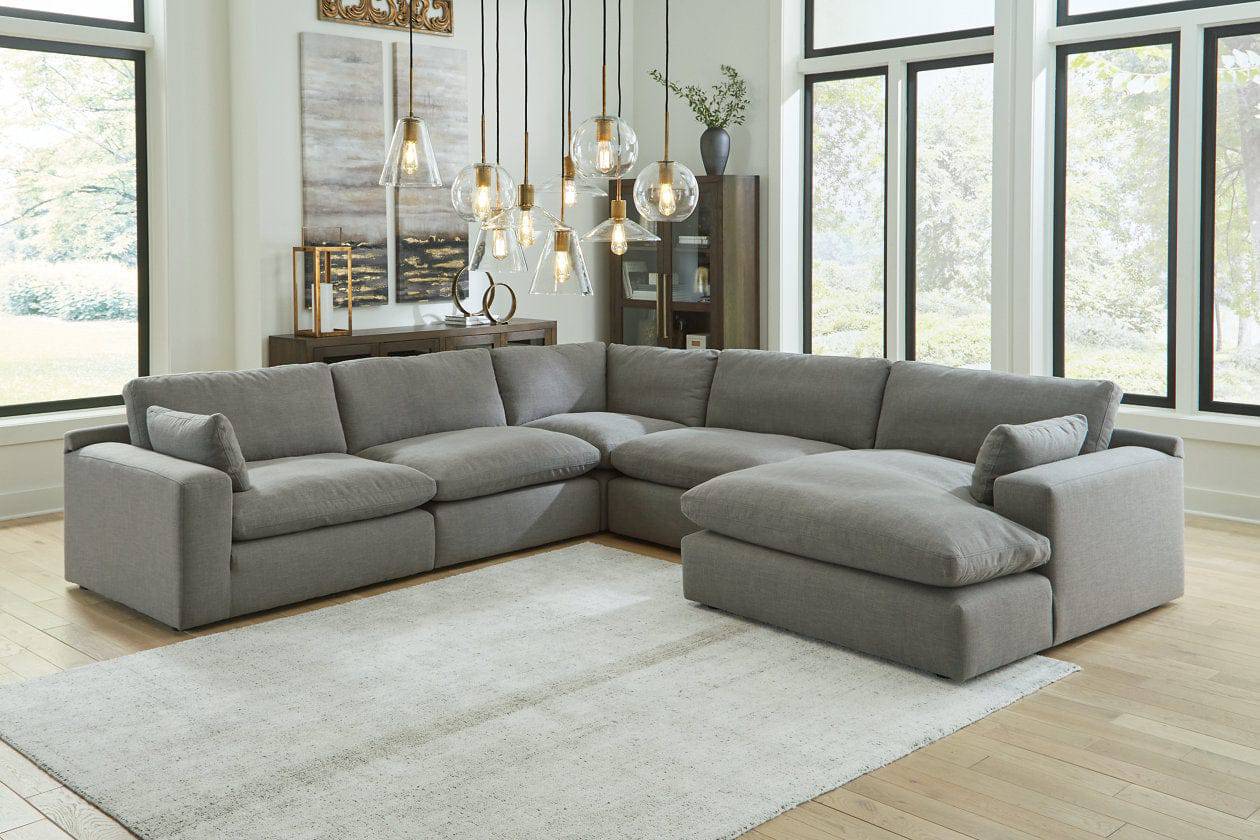 Elyza 5-Piece RAF Sectional with Chaise