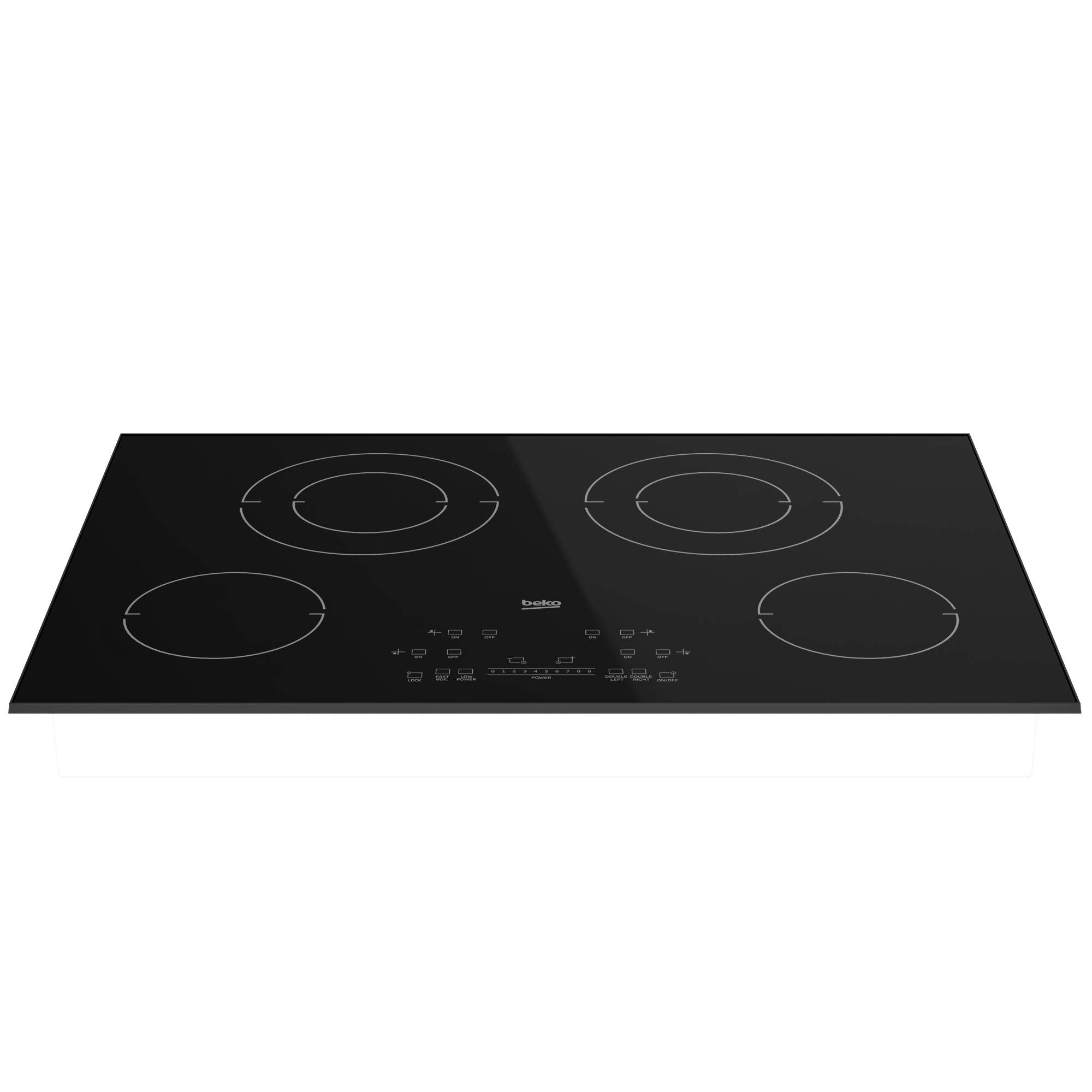 Beko 30" Black Glass Built In Electric Cooktop