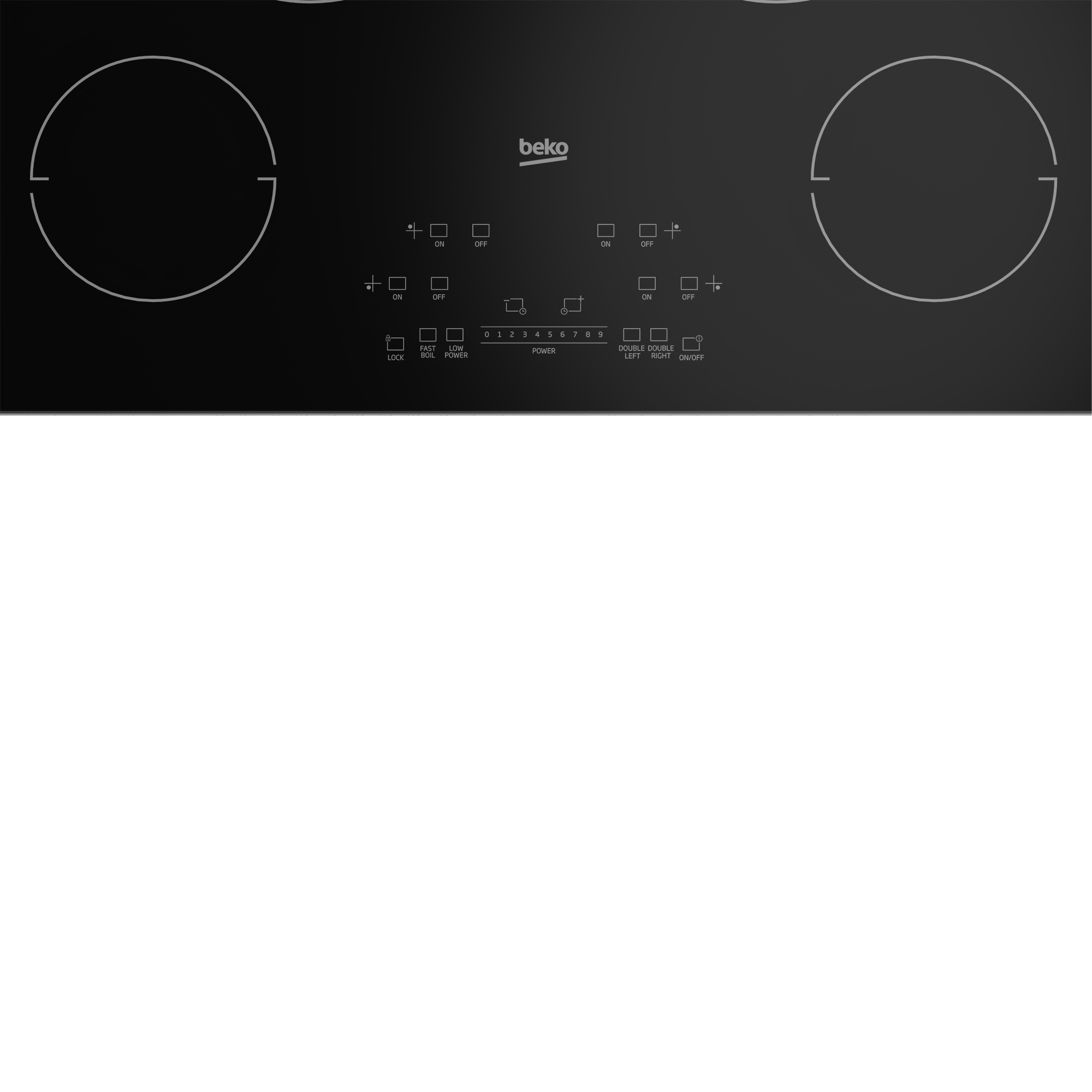 Beko 30" Black Glass Built In Electric Cooktop