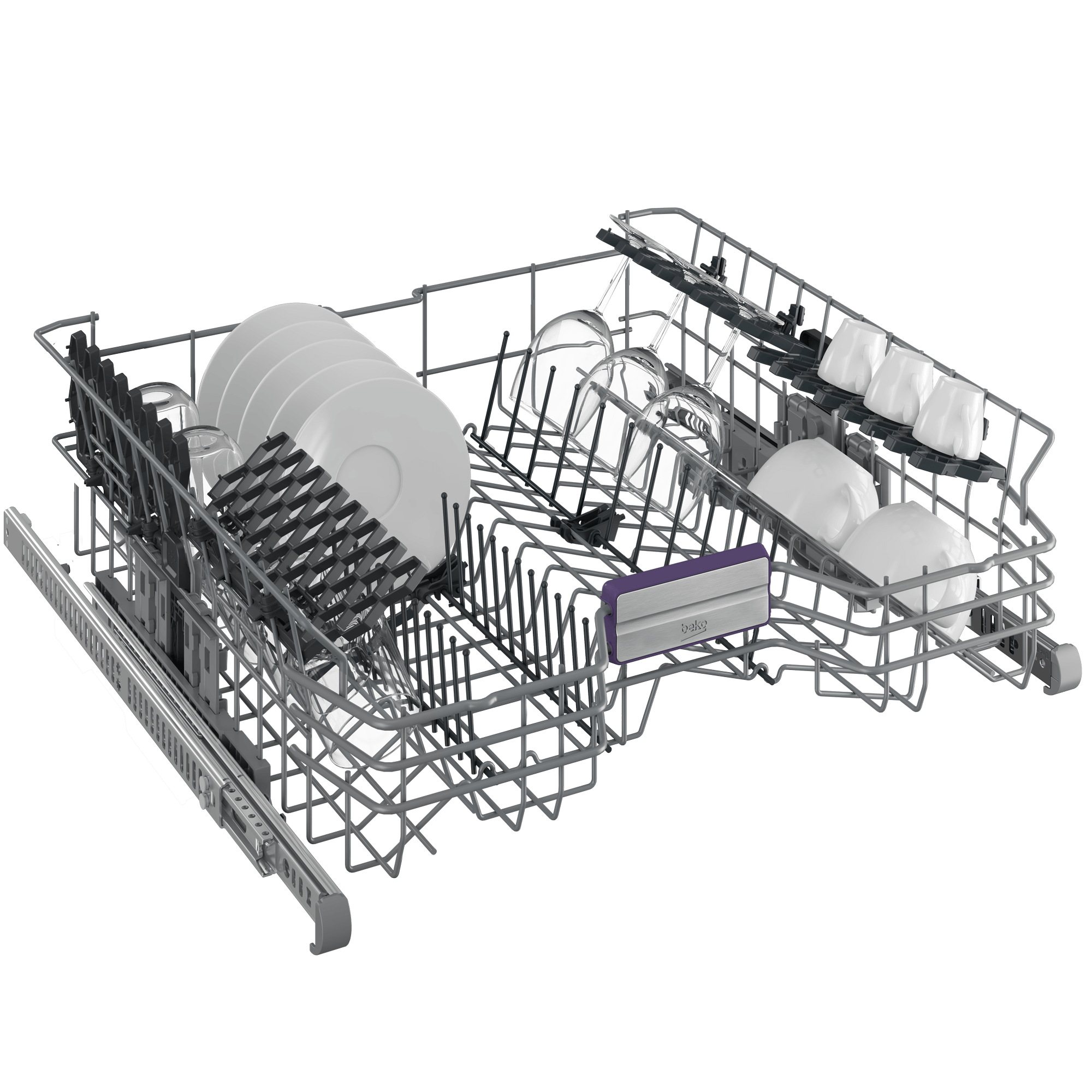 Beko 24" Fingerprint Free Stainless Steel Built In Dishwasher