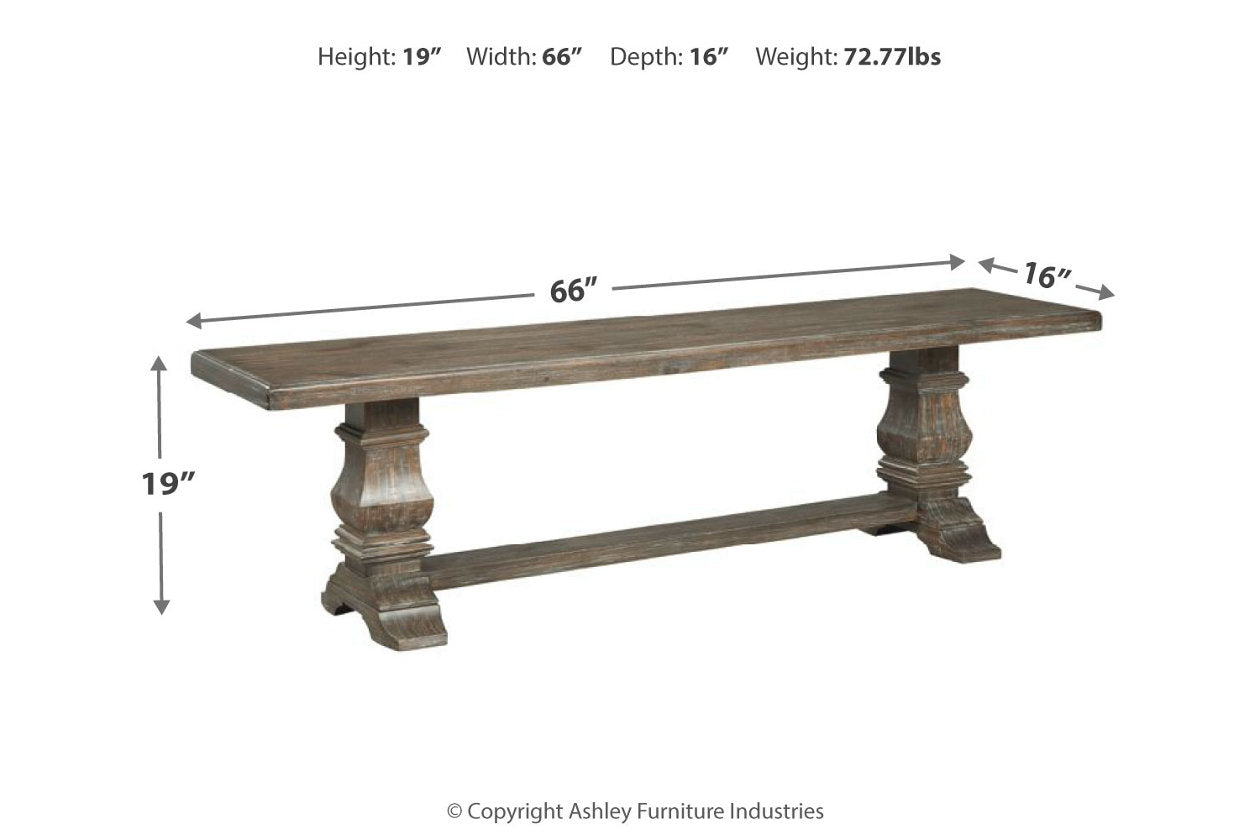 Wyndahl Rustic Brown Extendable Dining Set