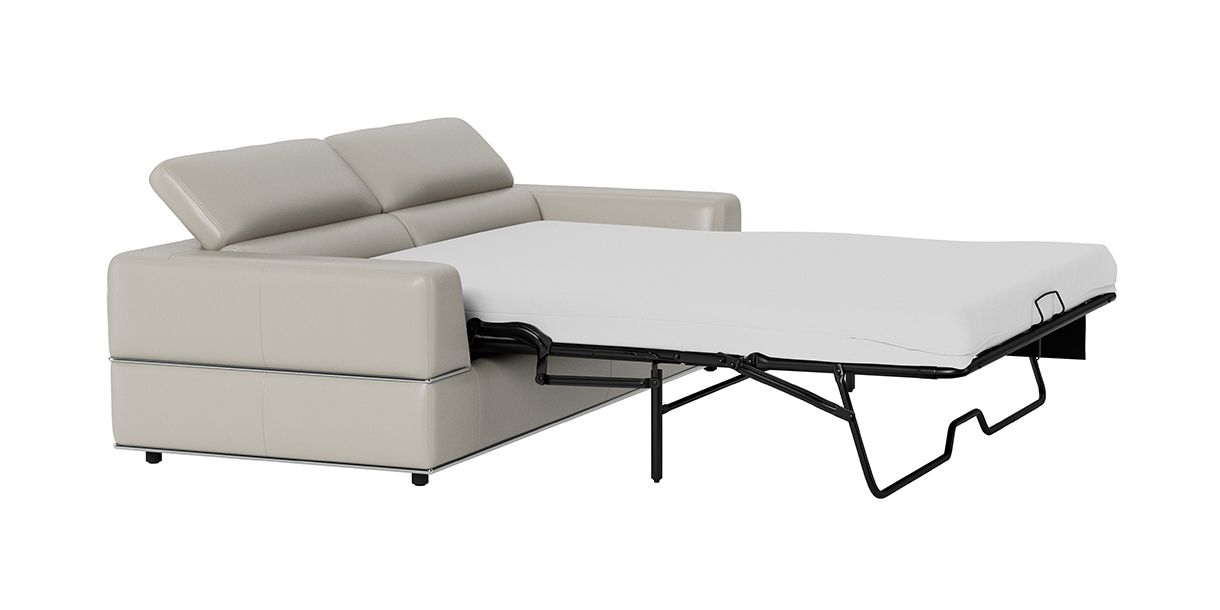 Bergamo 2 Seater Sofa Bed Light Gray