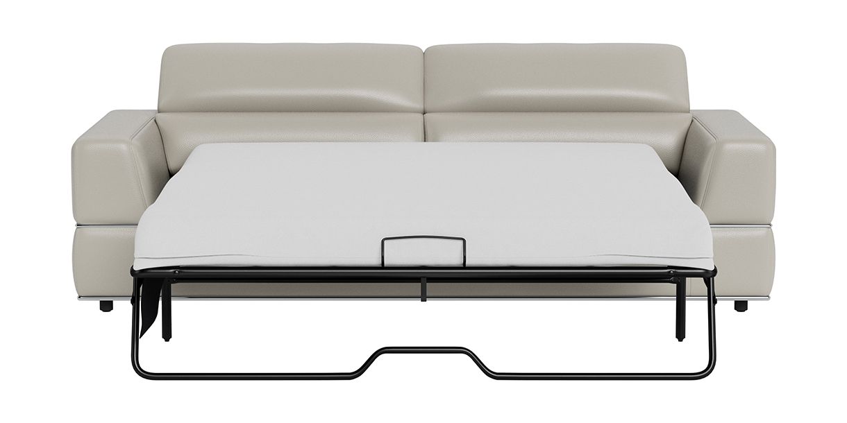 Bergamo 2 Seater Sofa Bed Light Gray