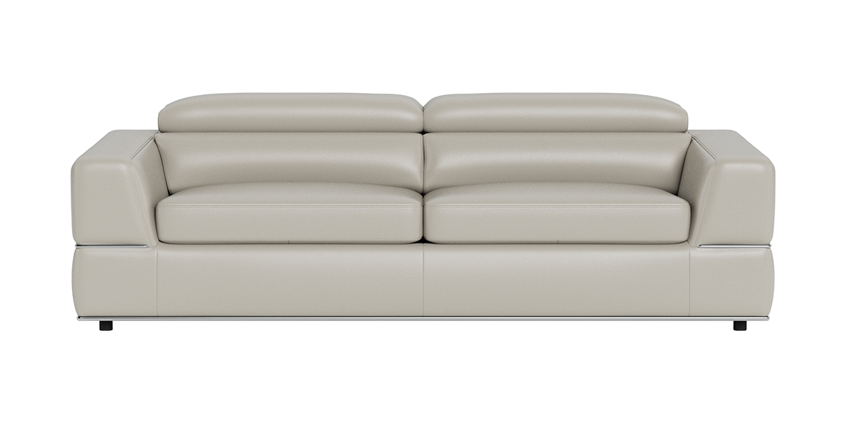 Bergamo 2 Seater Sofa Bed Light Gray