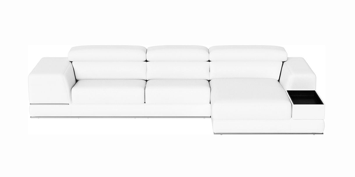 Lorenzo Right Sectional Sofa White