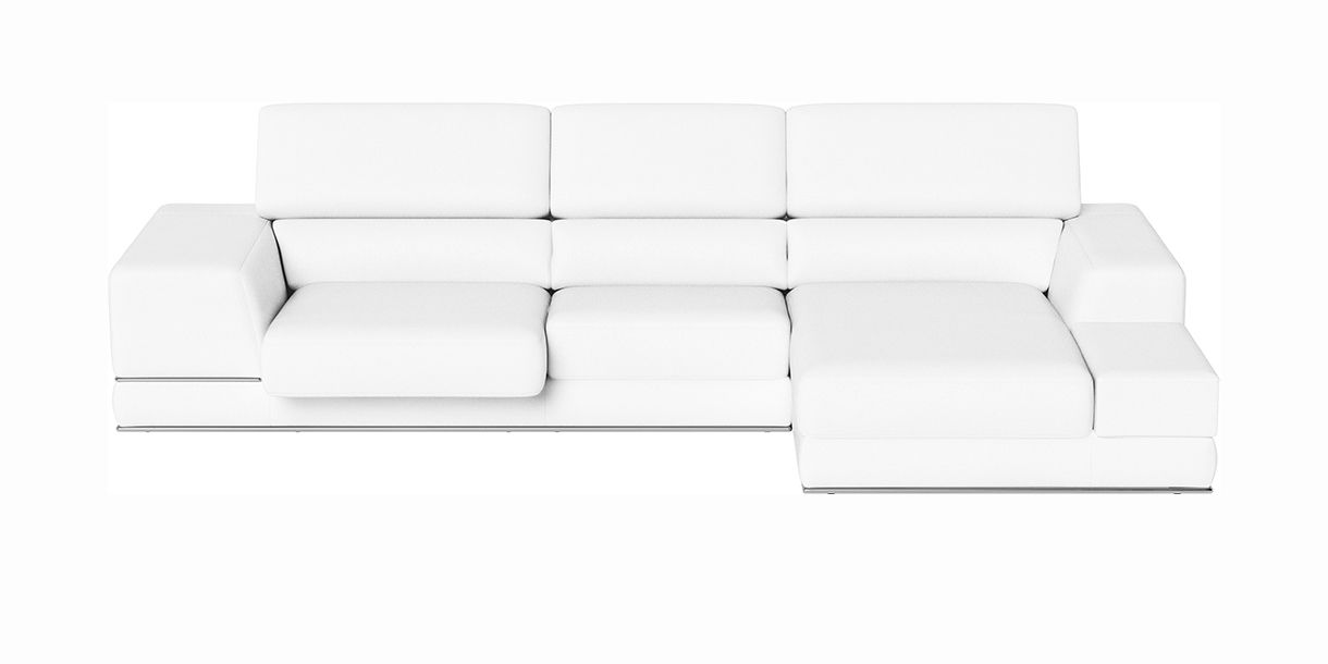 Lorenzo Right Sectional Sofa White
