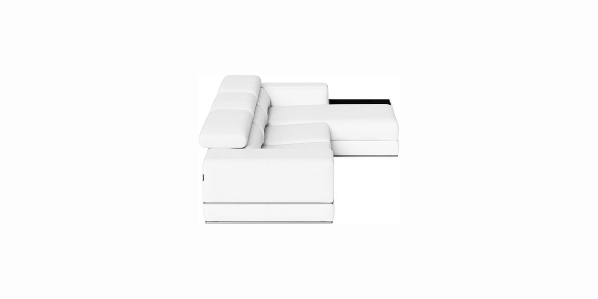 Lorenzo Right Sectional Sofa White