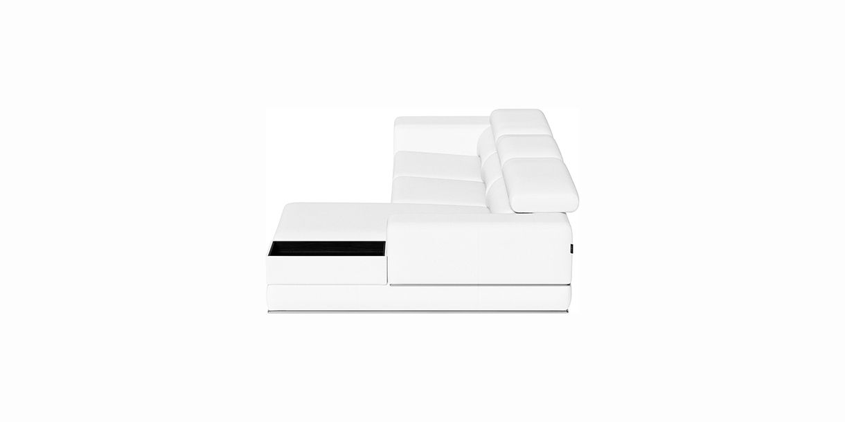 Lorenzo Right Sectional Sofa White