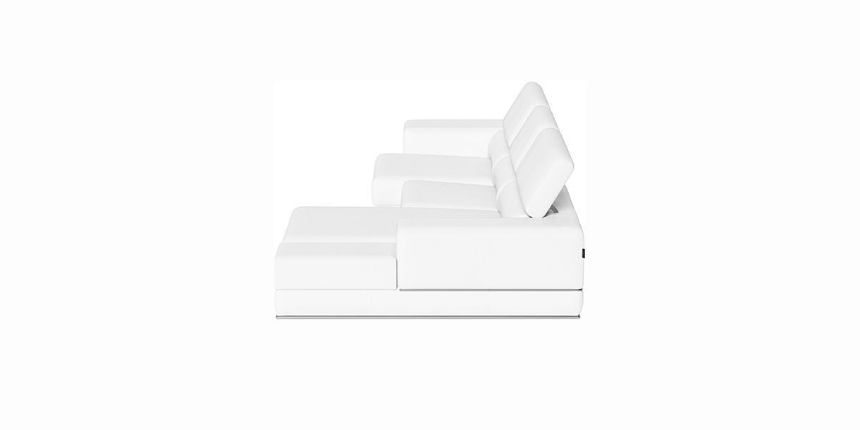 Lorenzo Right Sectional Sofa White