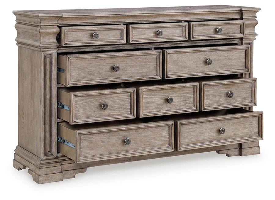 Blairhurst Light Grayish Brown Panel Bedroom Set