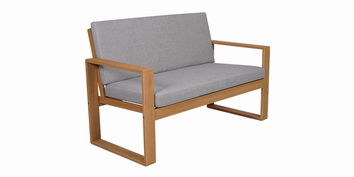 New Bocay Outdoor 2 Seater Sofa Light Gray