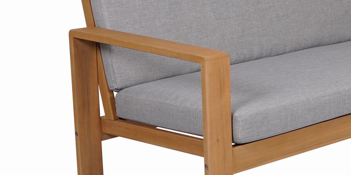 New Bocay Outdoor 2 Seater Sofa Light Gray