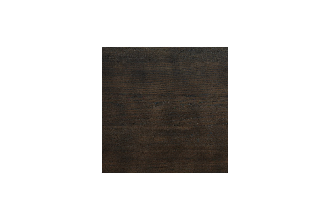 Hyndell Gray/Dark Brown Extendable Dining Set