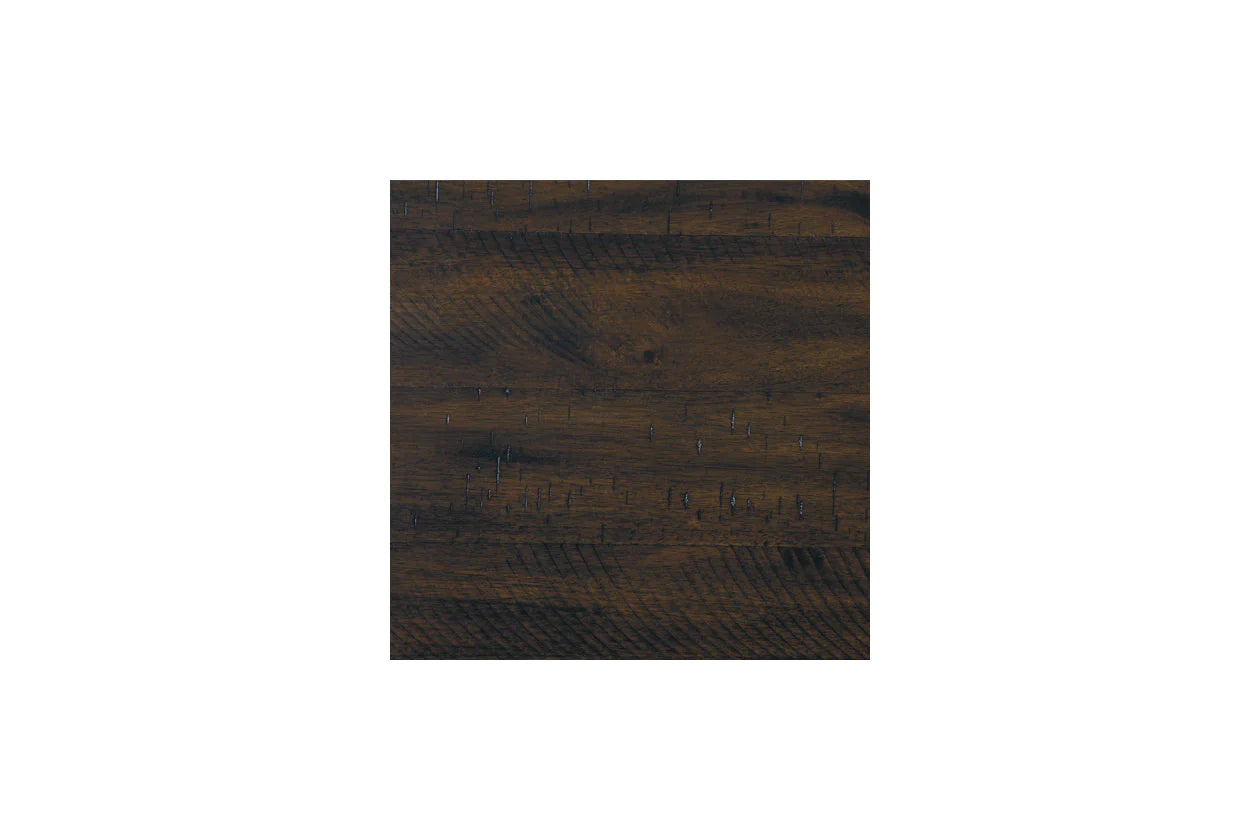 Rokane Brown Dining Table and Chairs, Set of 7