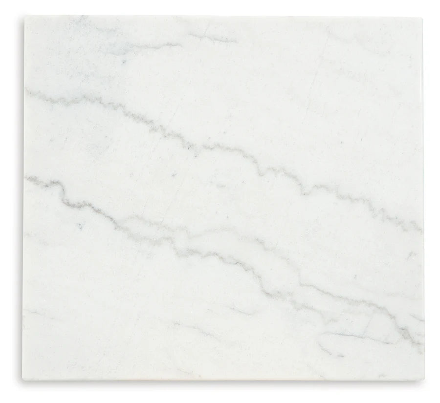 Burkhaus White End Table