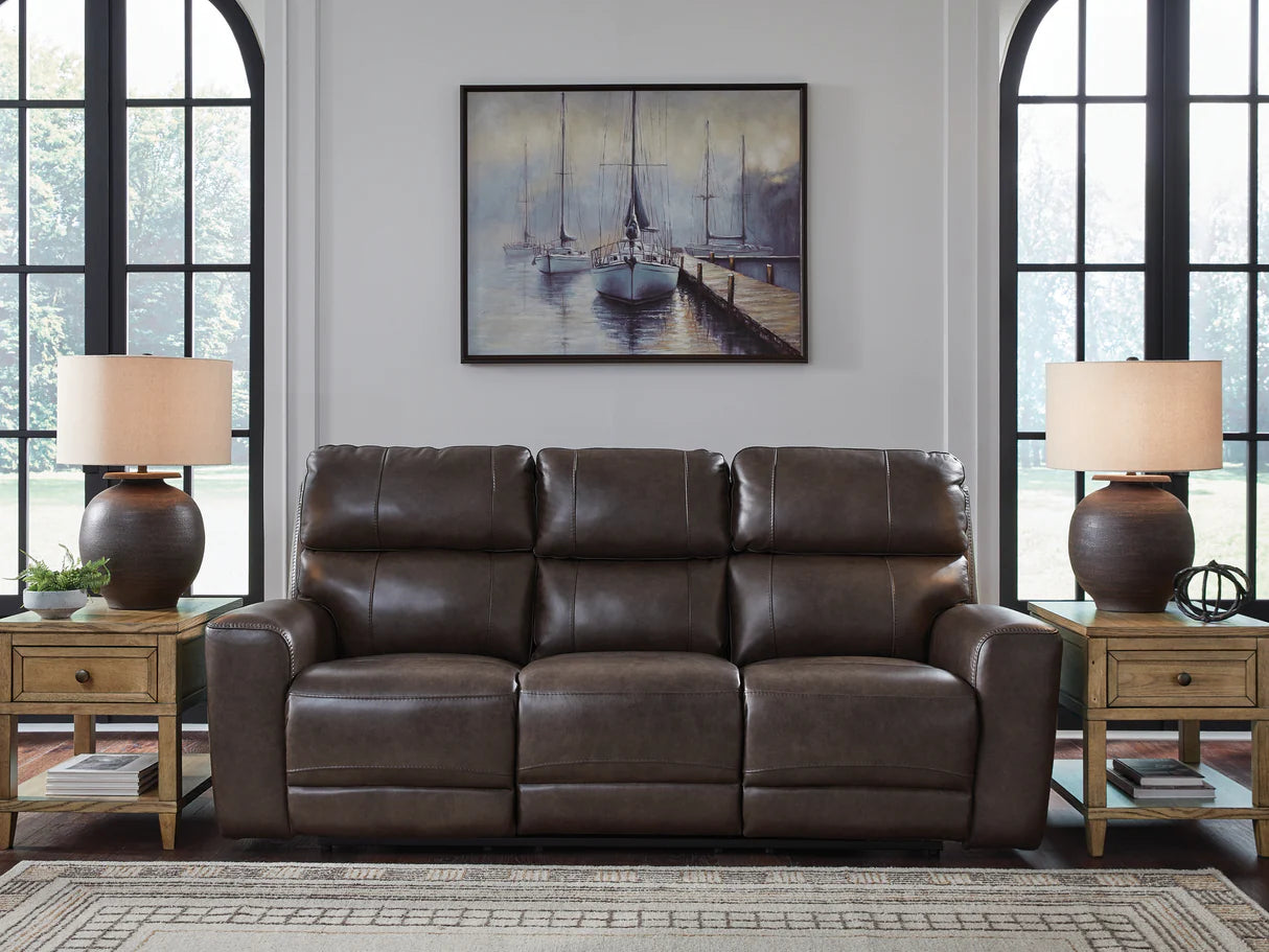 Crossplex Smoke Power Reclining Sofa