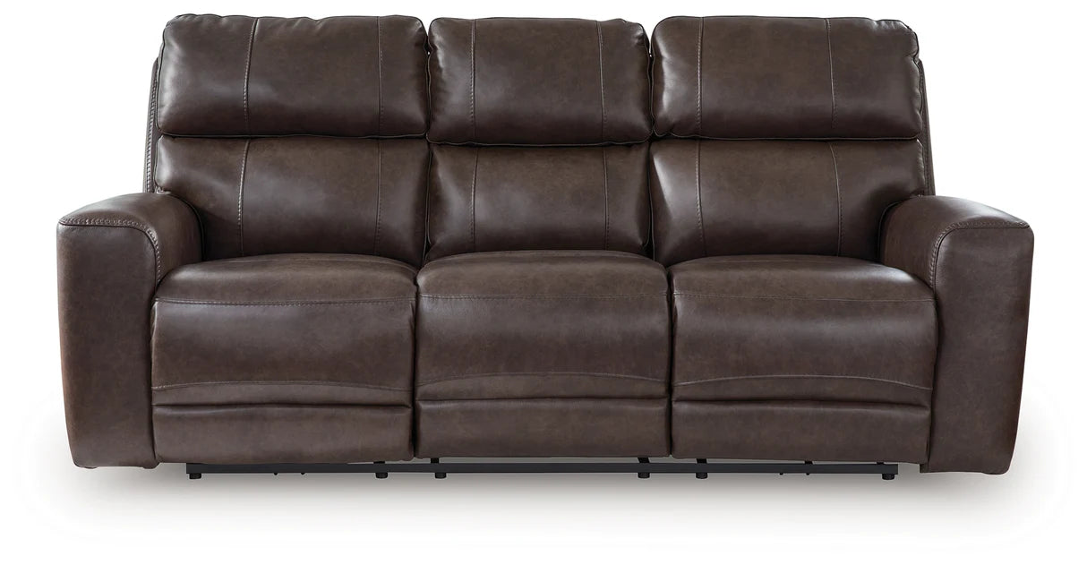 Crossplex Smoke Power Reclining Sofa