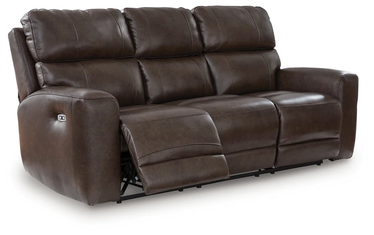 Crossplex Smoke Power Reclining Sofa
