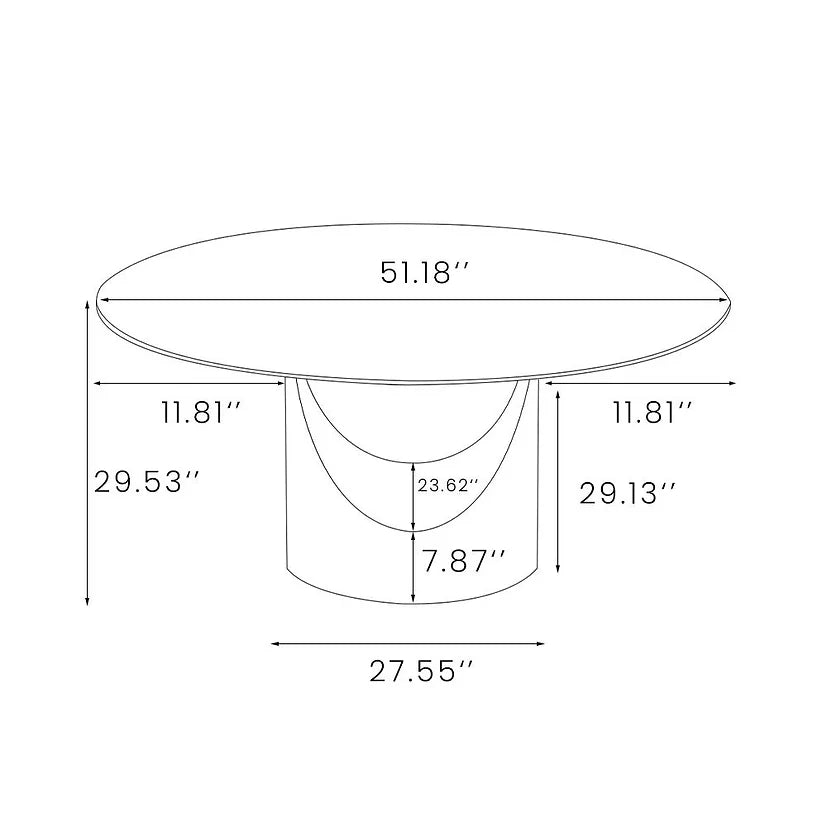 Mesa de comedor Smile de 51"