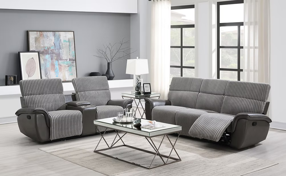 Twist Gray Reclining Set S9112