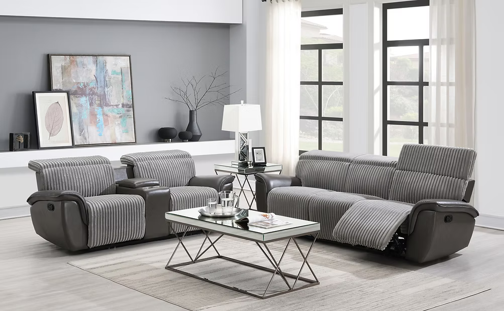 Twist Gray Reclining Set S9112