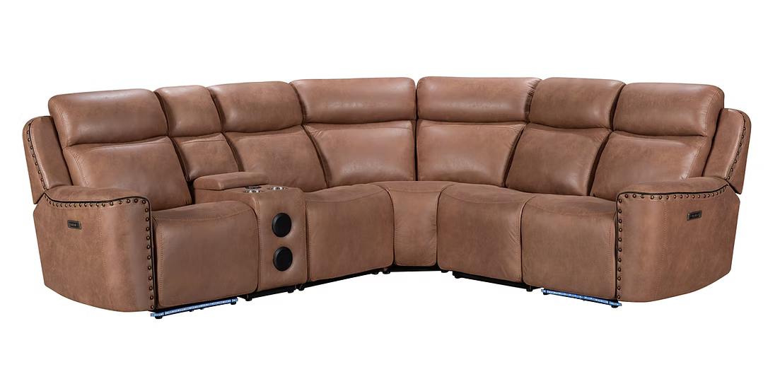 Conjunto de sofá reclinable Dallas Camel