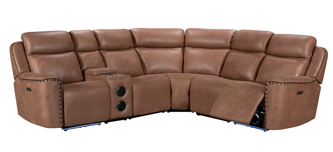 Conjunto de sofá reclinable Dallas Camel