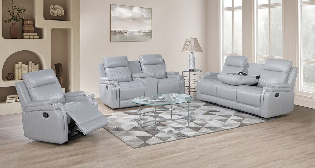 Ethan Gray Reclining Set S2121