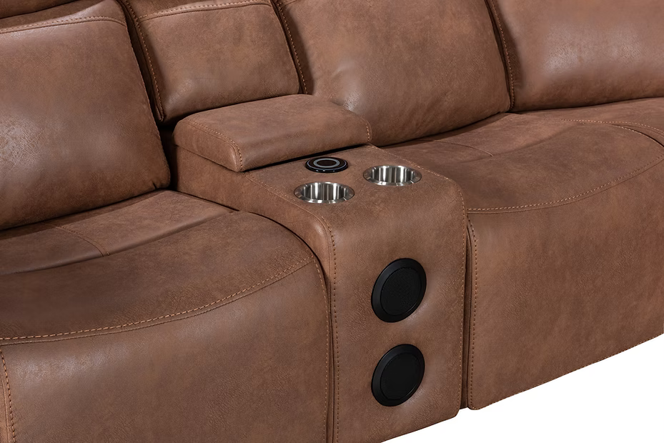 Conjunto de sofá reclinable Dallas Camel