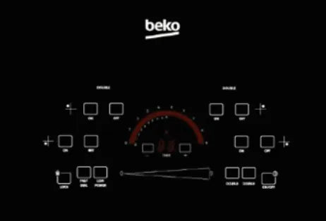 Beko 30" Black Glass Built In Electric Cooktop