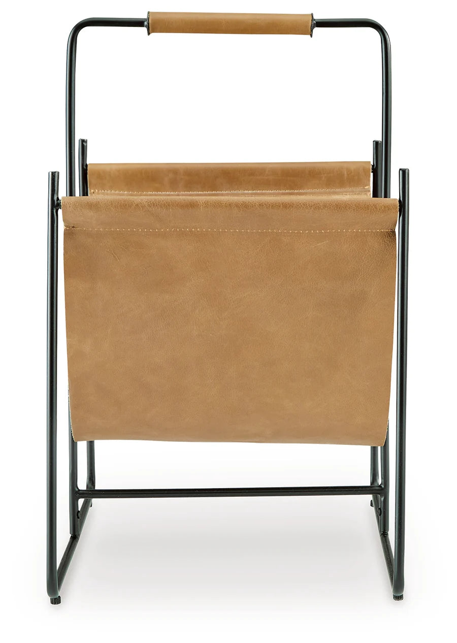 Faronworth Brown Magazine Rack